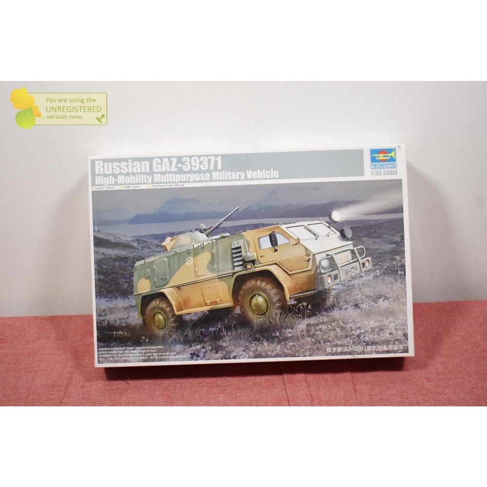Trumpeter Russian GAZ 39371 High Mobility Military Vehicle Model (Package Wear)